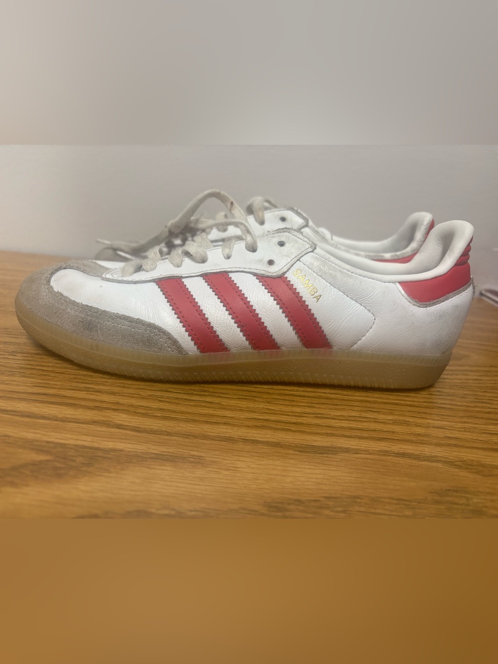 adidas Kids Classic Sneakers in White and Red